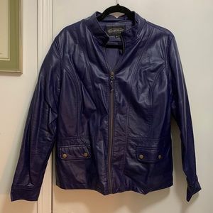 Stylish Northern Reflections Purple Moto Jacket